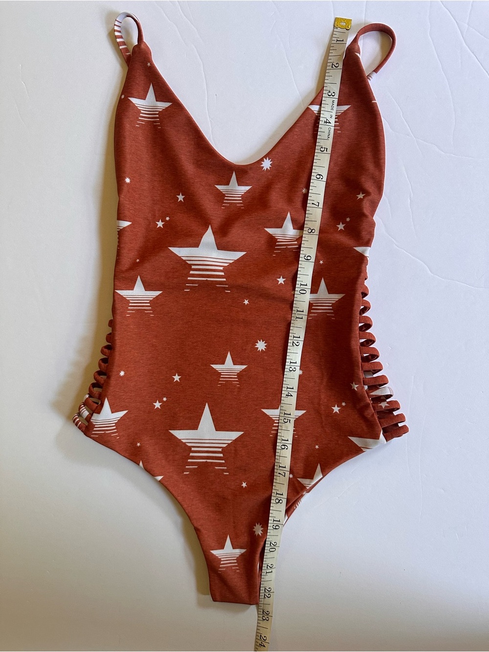 Stone Fox Swim Hermosa NEW one piece swimsuit Star Print size small - Picture 5 of 12